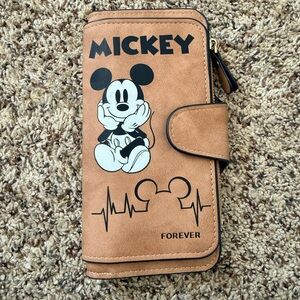 Mickey Mouse Brown Wallet